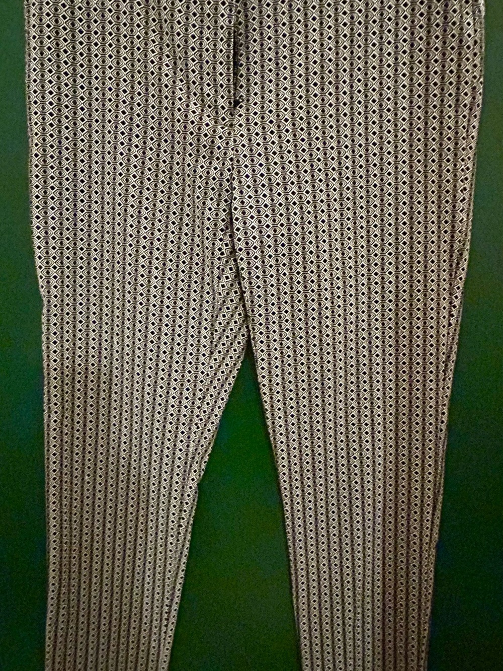 Calvin Klein Black & White Geometric Slim Pants
